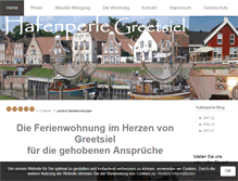 Tablet Screenshot of hafenperle-greetsiel.com
